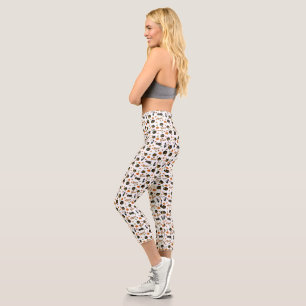 Leggings Capri Halloween Cat Boo