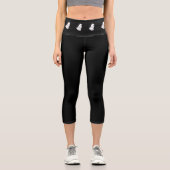 Leggings Capri Halloween épouvantable et doux (Recto)