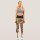 Leggings Capri Halloween Neon Camouflage (Recto)