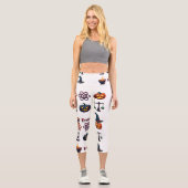 Leggings Capri Halloween professeur de physique éffrayante - sorc (Recto)