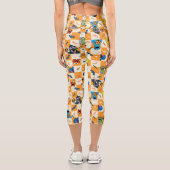 Leggings Capri Halloween rue Sésame À damiers Motif (Verso)