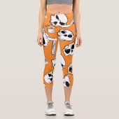 Leggings Capri Halloween Skulls Bones DoodMotif (Recto)