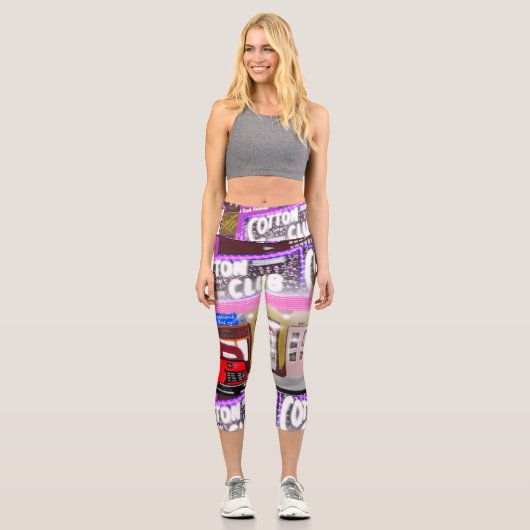 Leggings Capri Harlem - Capris haut taille des années 20 (Recto)