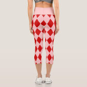 Leggings Capri harlequin de l'halloween (Verso)