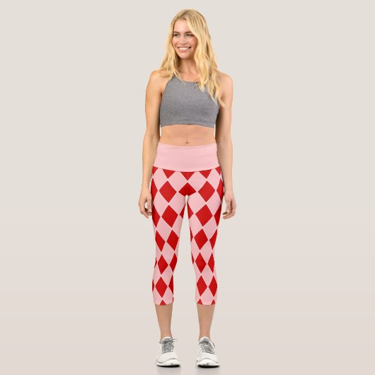 Leggings Capri harlequin de l'halloween (Recto)