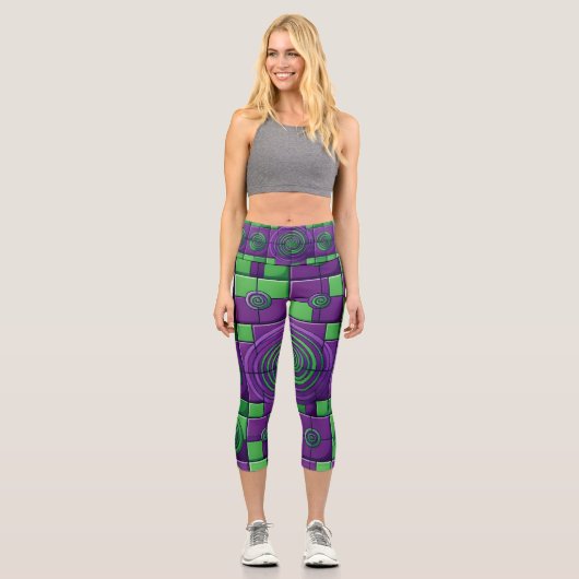 Leggings Capri Harlequin Fun (Recto)