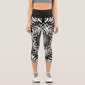 Leggings Capri Harmonie B&W