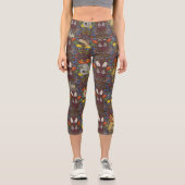 Leggings Capri HARRY POTTER™ | Motif d'icône d'aquarelle en Bourg (Recto)