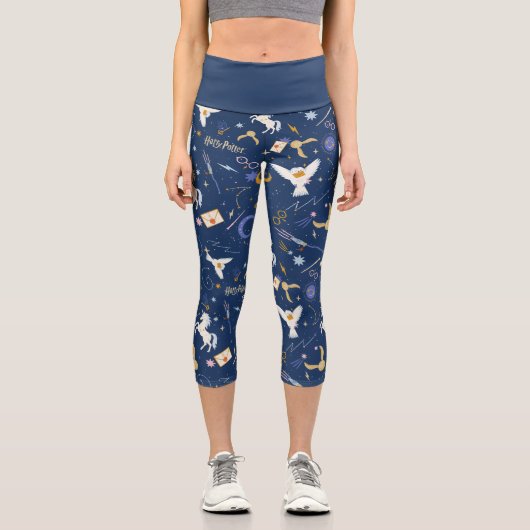 Leggings Capri HARRY POTTER™ Summer Solstice Icon Pattern (Recto)