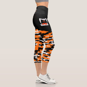 Leggings Capri Haut Capris du Tigre du Bengale