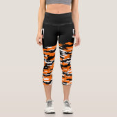 Leggings Capri Haut Capris du Tigre du Bengale (Recto)