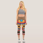 Leggings Capri Hawaïen Tiki (Recto)