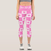 Leggings Capri Heart Modern Pink Love Collection (Recto)