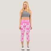 Leggings Capri Heart Modern Pink Love Collection (Recto)