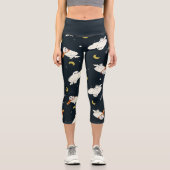 Leggings Capri Hedwig Nighttime Moonlight Pattern (Recto)