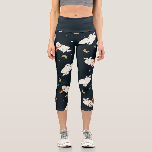Leggings Capri Hedwig Nighttime Moonlight Pattern (Recto)