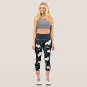 Leggings Capri Hedwig Nighttime Moonlight Pattern (Recto)
