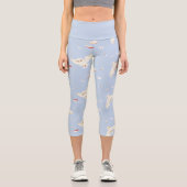 Leggings Capri Hedwig Owl Post Letters and Books Pattern (Recto)