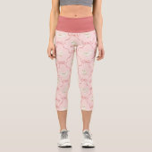 Leggings Capri Hedwig Pink Ribbon Pattern (Recto)
