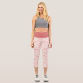 Leggings Capri Hedwig Pink Ribbon Pattern (Recto)