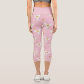 Leggings Capri Hedwig Pink Solstice Pattern (Verso)