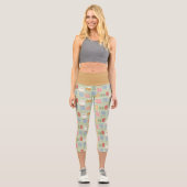 Leggings Capri Hedwig Post Letter Block Pattern (Recto)