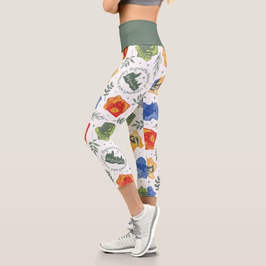 Leggings Capri Hérbologie magique HOGWARTS™ Maisons Motif (Gauche)