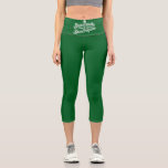 Leggings Capri Heureux Jour de la Saint Patrick Lucky Shamrock&Sh<br><div class="desc">Heureux Jour de la Saint Patrick Lucky Shamrock&Shenanigans</div>