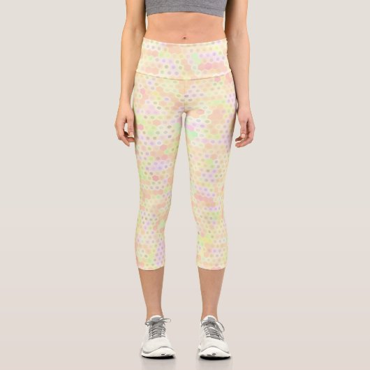 Leggings Capri Hexagone Coloré  (Recto)