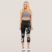 Leggings Capri Hibiscus timide (Recto)