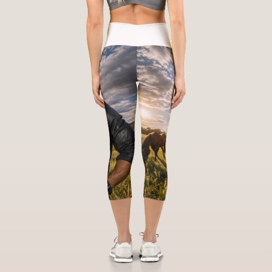 Leggings Capri High Waisted Capris (Verso)