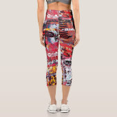 Leggings Capri High Waisted Capris – Fragmented Pulse (Verso)