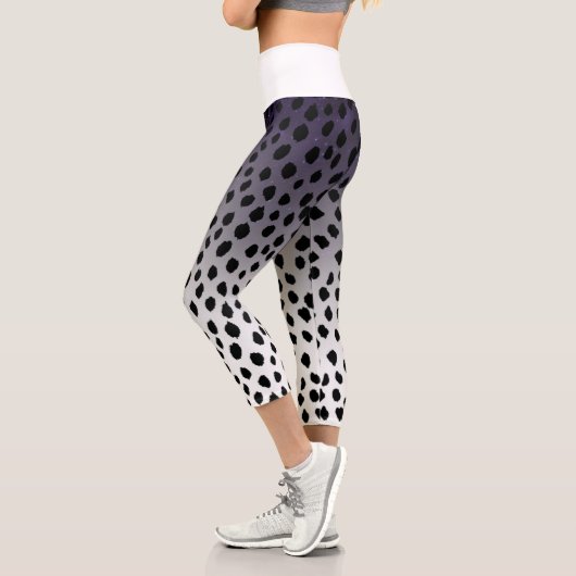 Leggings Capri High Waisted Capris leopardo (Gauche)