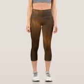 Leggings Capri High Waisted Capris seda naranja. (Recto)