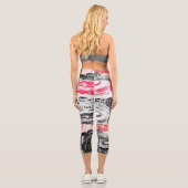 Leggings Capri High Waisted Yoga Capris – Abstract Land (Verso)
