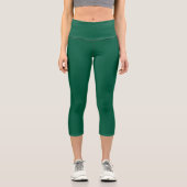 Leggings Capri High Waisted Yoga Capris, Hunter Green All Around (Recto)