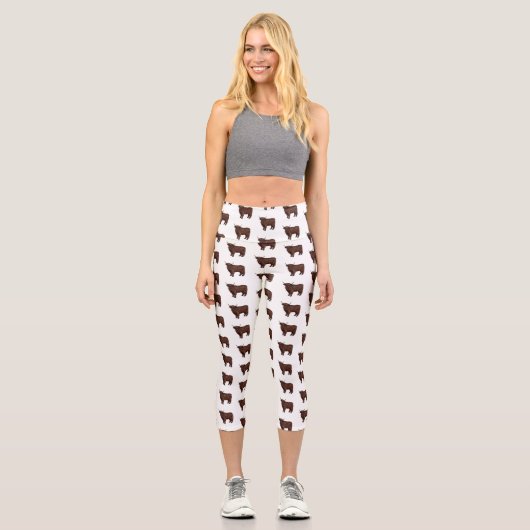 Leggings Capri Highland cow (Recto)