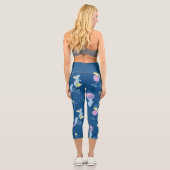 Leggings Capri Hip Moderne Abstrait Géométrique les années 50 Mot (Verso)