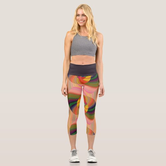 Leggings Capri Hippy délirant (Recto)