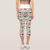 Leggings Capri Holiday Pattern High Waisted Capris (Verso)