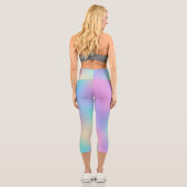 Leggings Capri Holographic Pastel Dream (Verso)