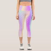 Leggings Capri holographic siren with gradient scales (Recto)