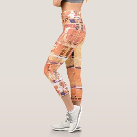 Leggings Capri Hommes fantaisistes sur échafaudage (Gauche)