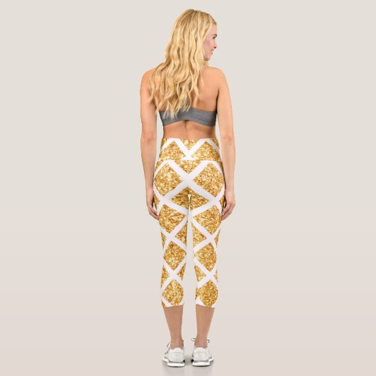 Leggings Capri Honeypeb Gold Parties scintillant Boho Collection  (Verso)