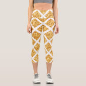 Leggings Capri Honeypeb Gold Parties scintillant Boho Collection  (Recto)