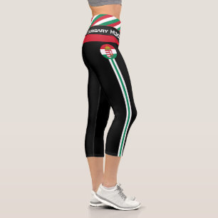 Leggings Capri Hongrie & Hongroise Drapeau mode, Fitness, Sports