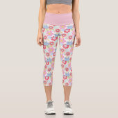 Leggings Capri Horton Entend Un Qui | Motif à fleurs Pastel (Recto)