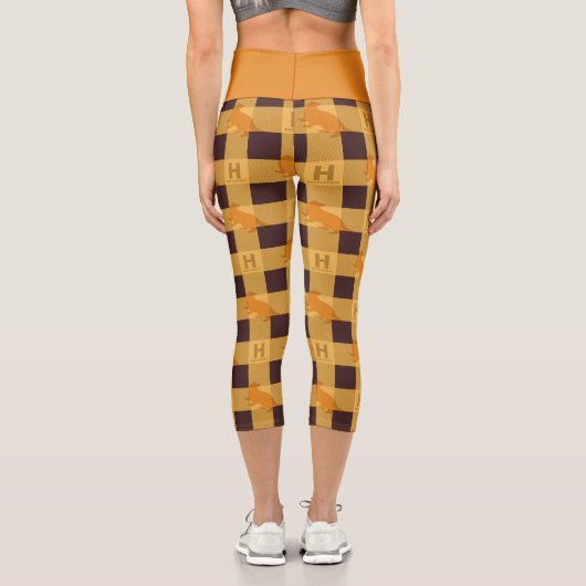 Leggings Capri HUFFLEPUFF™ Check Plaid Motif (Verso)