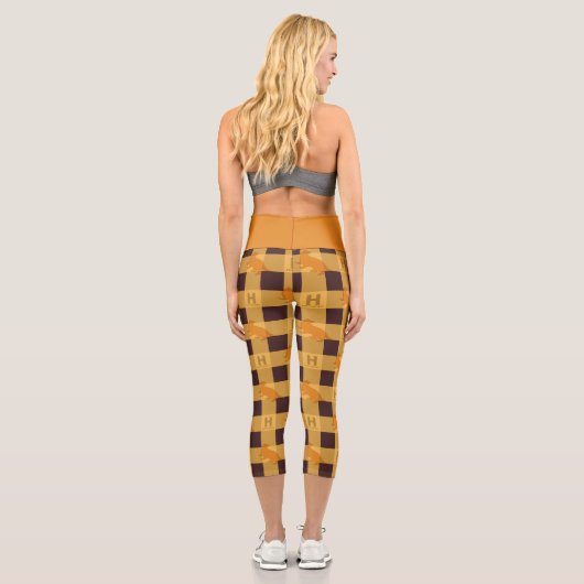 Leggings Capri HUFFLEPUFF™ Check Plaid Motif (Verso)