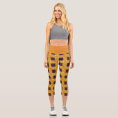 Leggings Capri HUFFLEPUFF™ Check Plaid Motif (Recto)